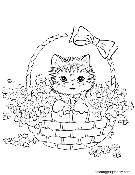 Котенок. Раскраска
