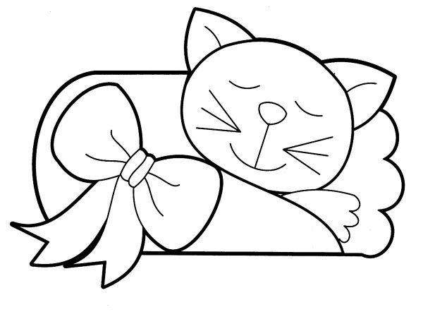 Кошки. Раскраска