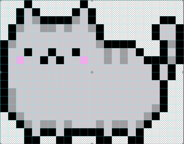 Кот пиксель арт