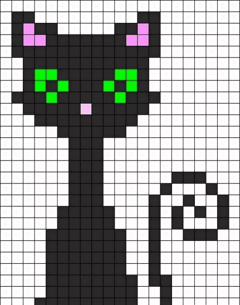 Кошечка по клеткам