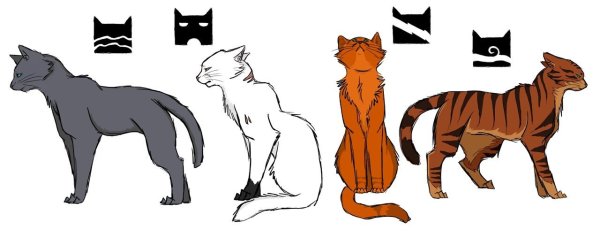 Коты Воители 4 предводителя