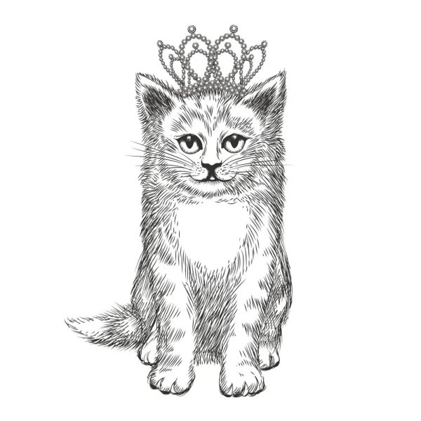 Кошечка с короной