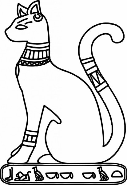 Бастет богиня Египта раскраска
