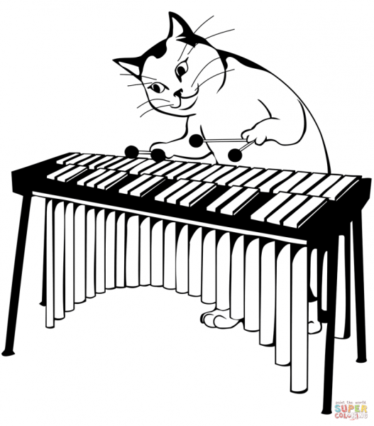Котик на пианино
