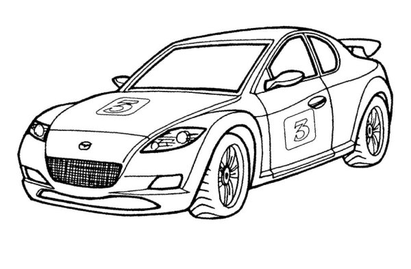Автомобили (раскраски)