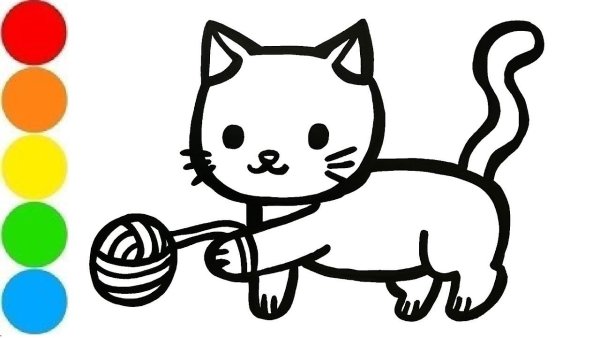Toy Cat рисунок для детей