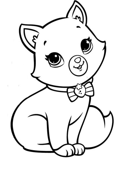 Кошки. Раскраска