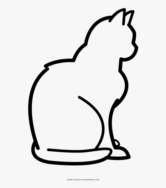 Раскраски кошка спиной (40 фото)