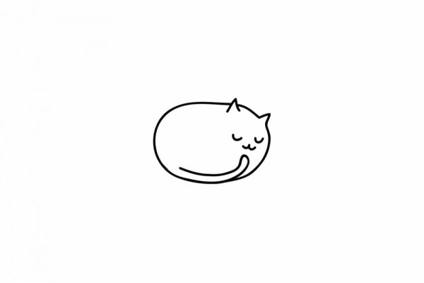 Кот эскиз Минимализм