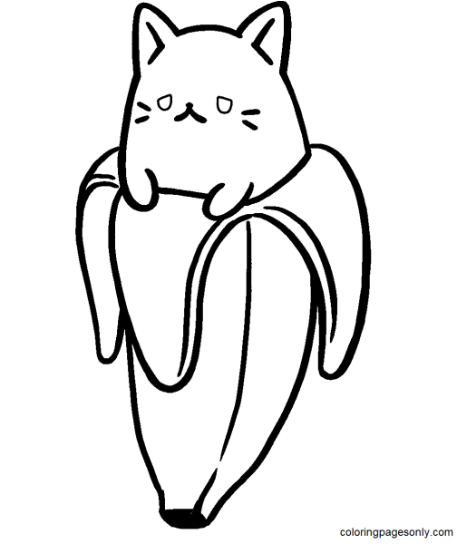 Котик в банане