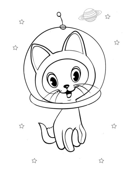 Котенок Гав раскраска