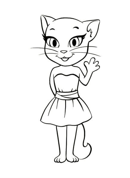 Котенок. Раскраска