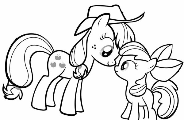 My little Pony раскраска