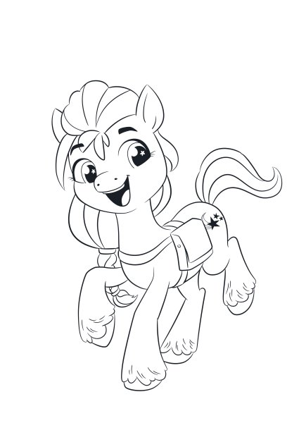 Раскраска my little Pony Санни