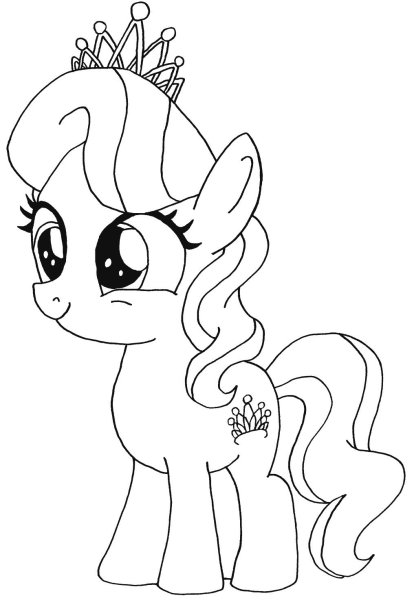 My little Pony раскраска