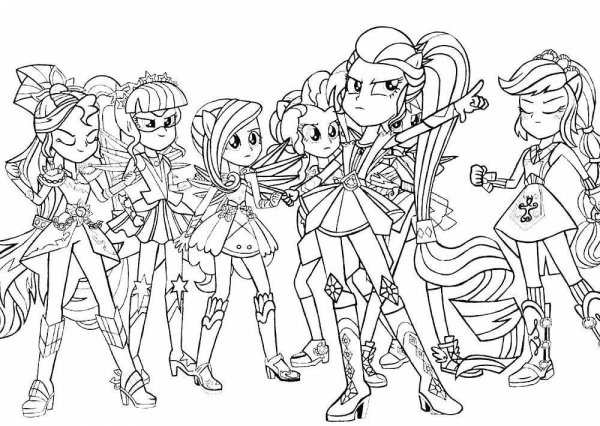 Раскраска my little Pony Equestria