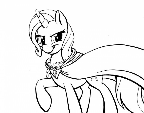 Раскраска my little Pony трикси