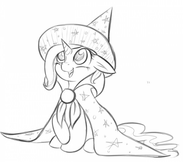 Раскраска my little Pony трикси