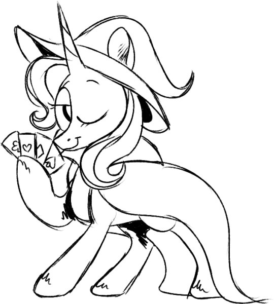 Раскраска my little Pony трикси