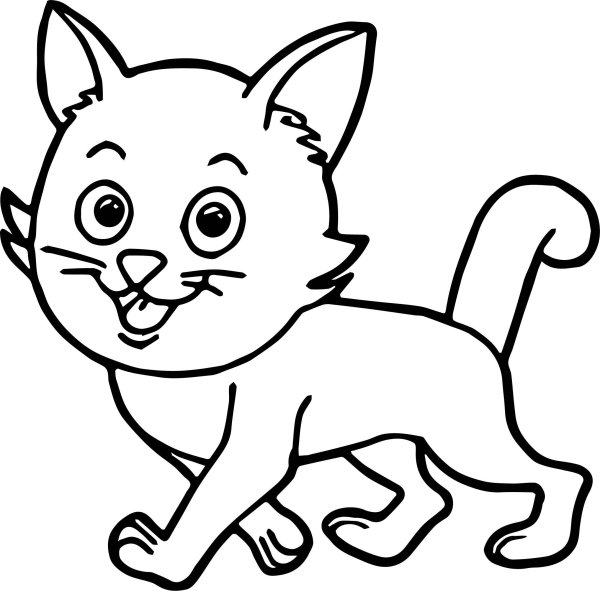 Кошка для раскрашивания