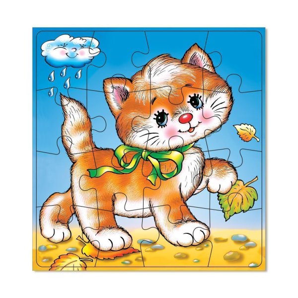 Пазл котенок для детей