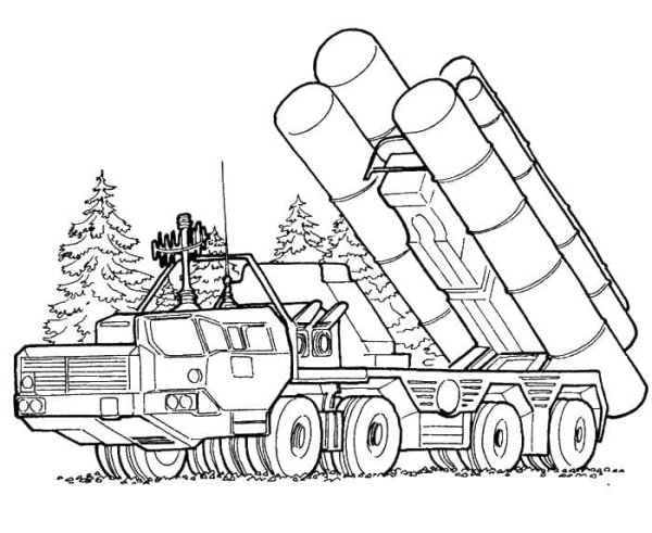 Раскраска «Военная техника»