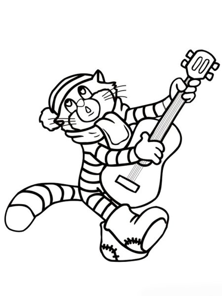 Мюзикл кошки раскраска