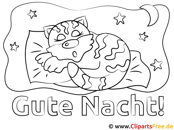Good Night раскраска