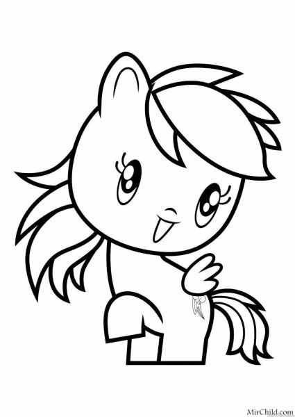My little Pony раскраска