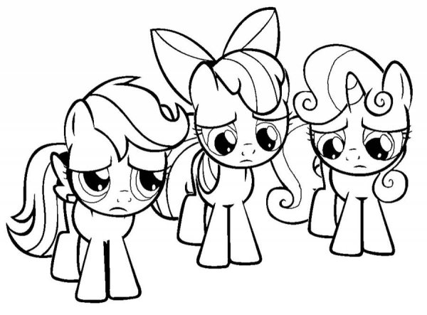 My little Pony раскраска