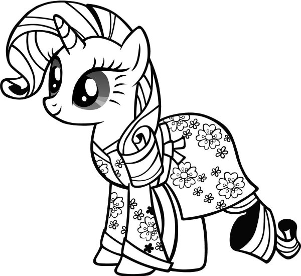 My little Pony раскраска Скуталу