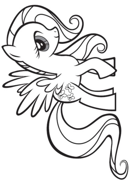 My little Pony Флаттершай Русалка