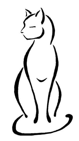 Контур кошки