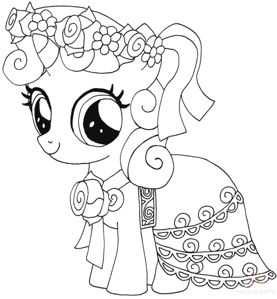 My little Pony раскраска