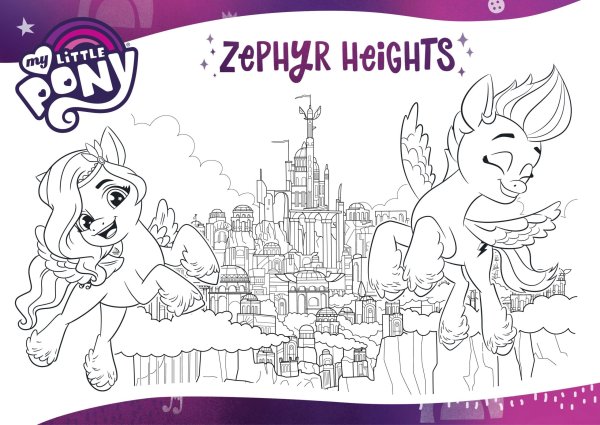 My little Pony новое поколение раскраска