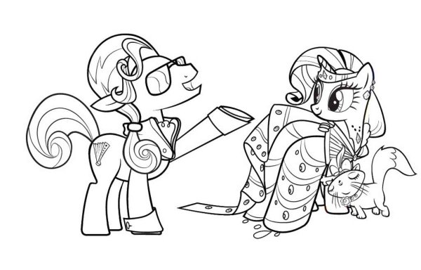 My little Pony раскраска Рарити