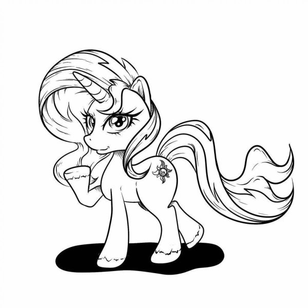 Раскраска my little Pony Сансет Шиммер