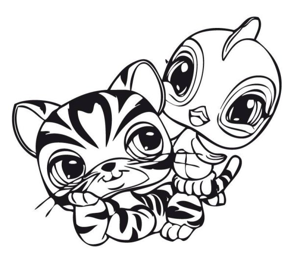 Раскраска Littlest Pet shop