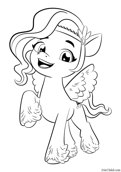 Раскраска my little Pony Санни