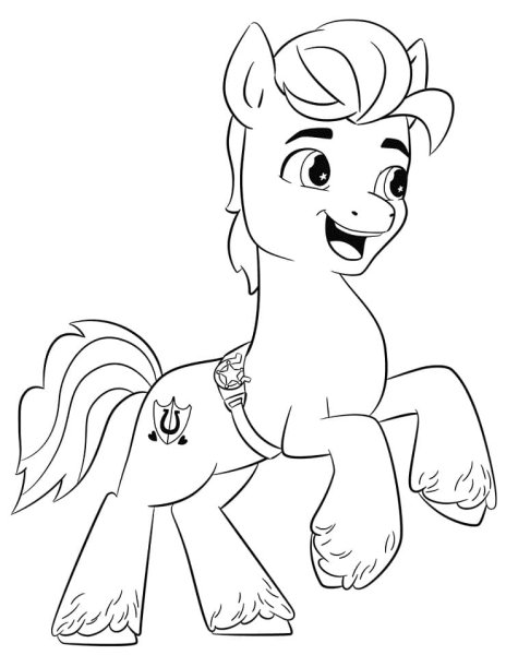 My little Pony новое поколение раскраска