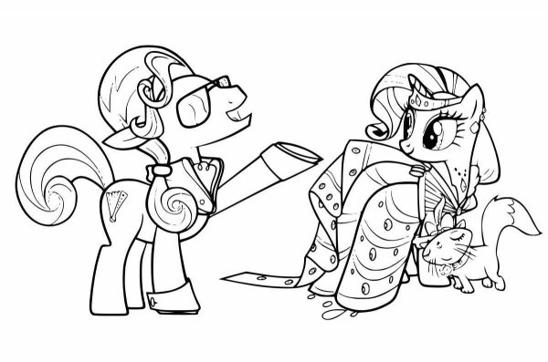 My little Pony раскраска Рарити