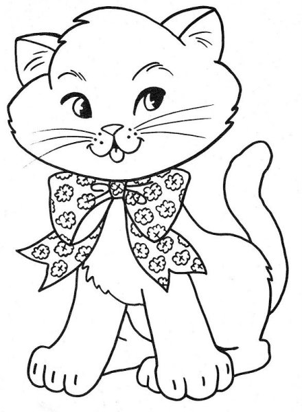 Раскраска кошка из Репки