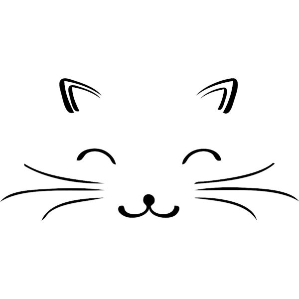 Кошачья мордочка рисунок