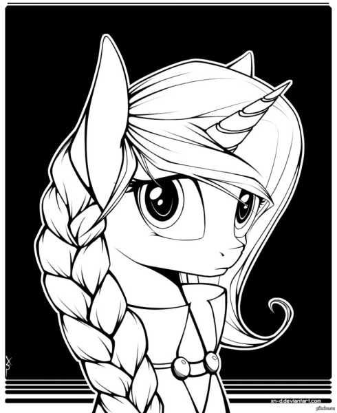Раскраска my little Pony Санни