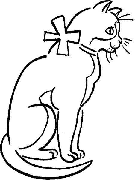 Раскраска. Котики