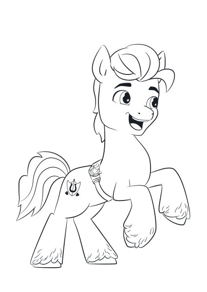 My little Pony новое поколение раскраска