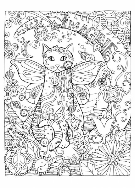 Раскраски коты