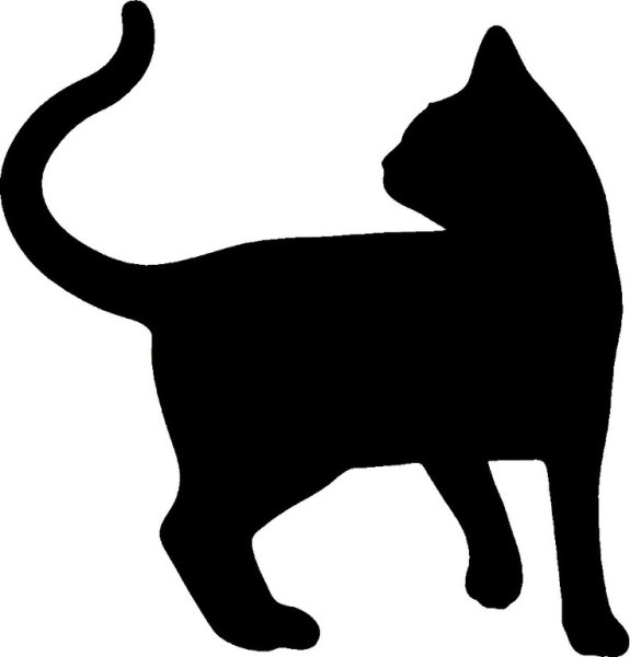 Трафарет кошки