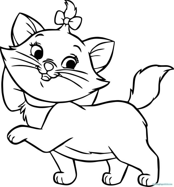 Котенок. Раскраска