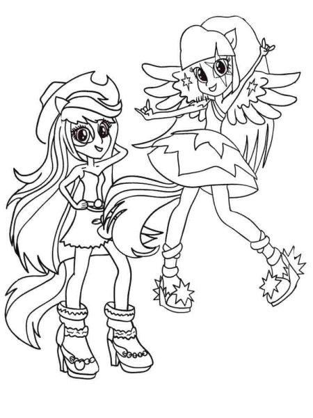Раскраска my little Pony Equestria
